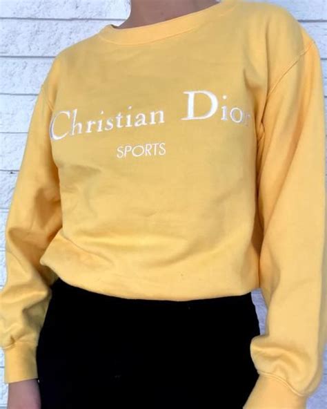 dior yellow sweatshirt|dior sweaters for men.